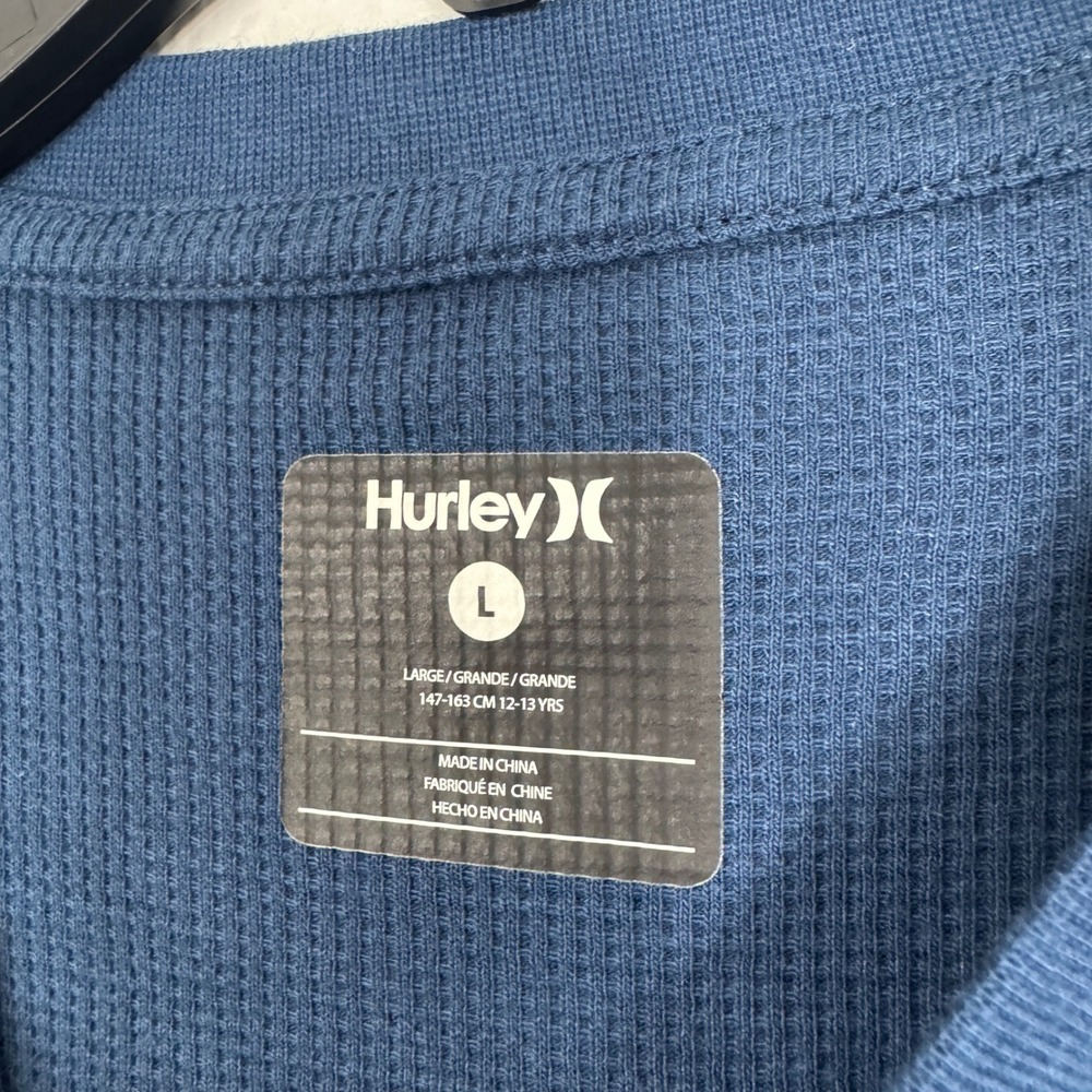 NWT! Bundle of 2 Hurley Boys Flannel and Waffle Knit Shirt Large 12-13 Yrs - Picture 4 of 13